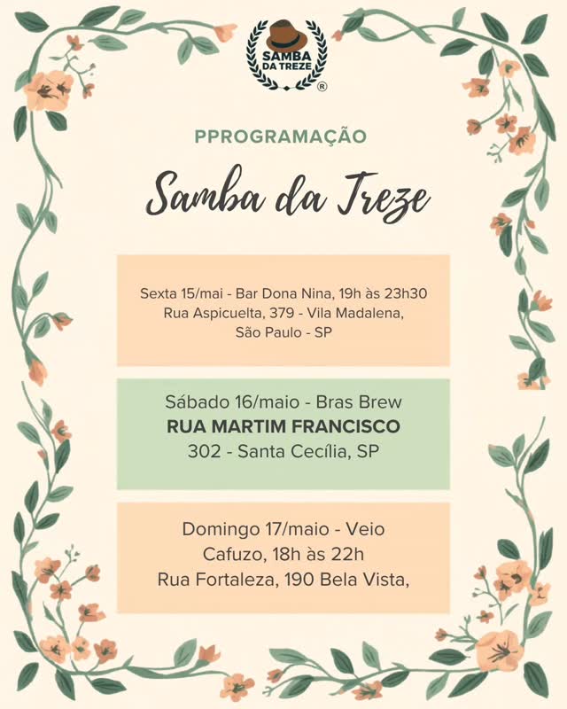 Samba da Treze em Movimento - Bras Brew — Samba da Treze, Bela Vista, São Paulo