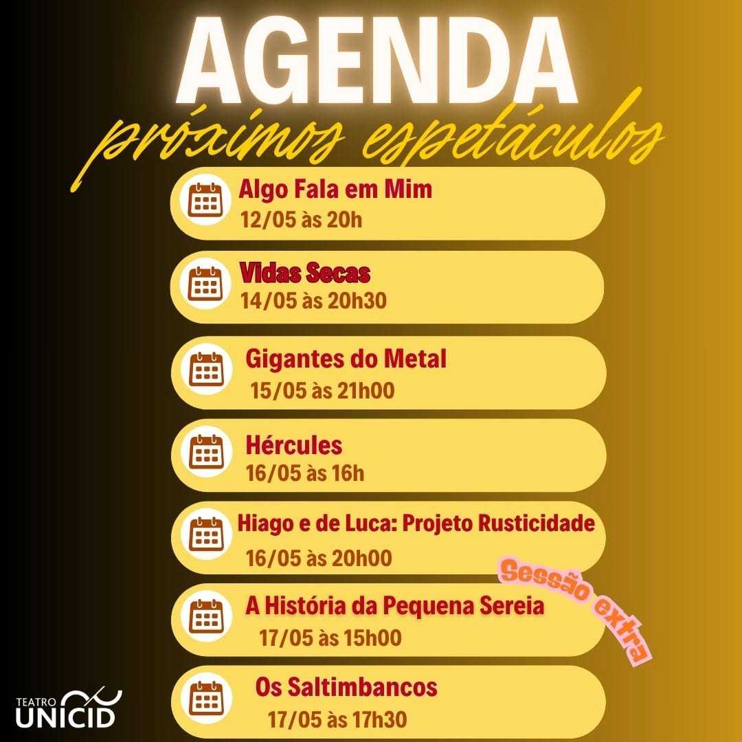 Vidas Secas — Teatro UNICID, Vila Leopoldina, São Paulo