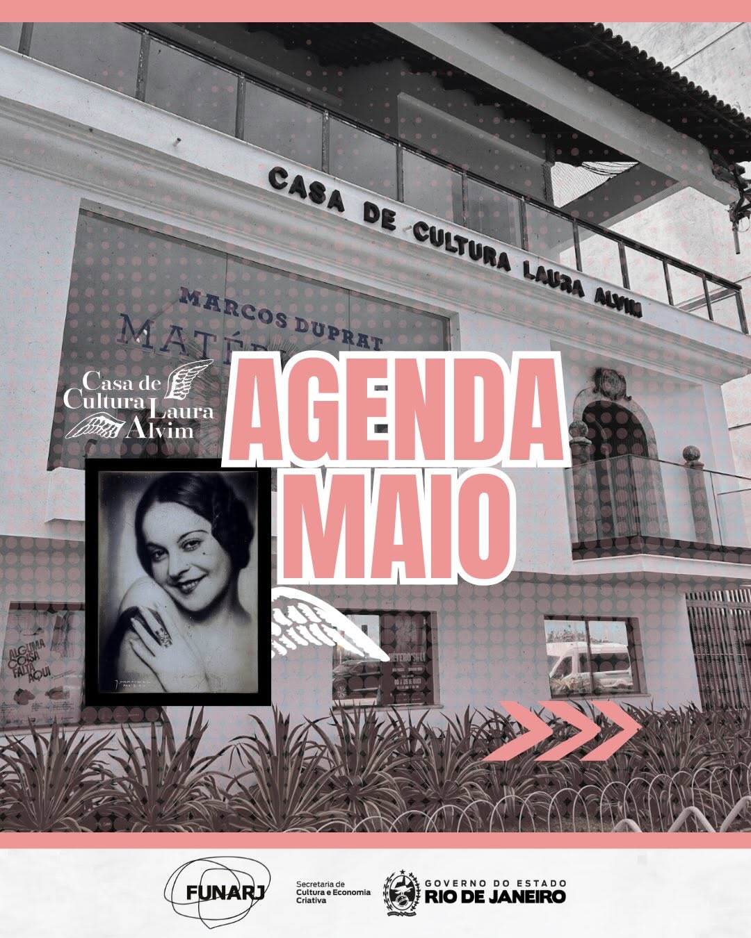 Programação do Mês de Maio na Casa de Cultura Laura Alvim — Casa de Cultura Laura Alvim, Ipanema, Rio de Janeiro