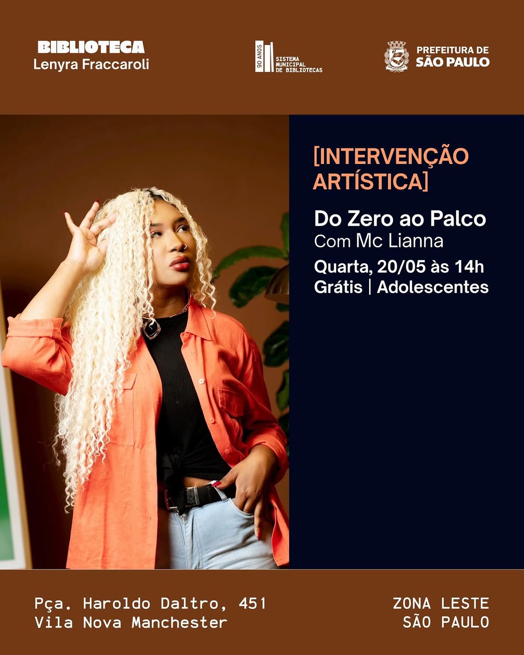 Do Zero ao Palco — Biblioteca Lenyra Fraccaroli, São Paulo