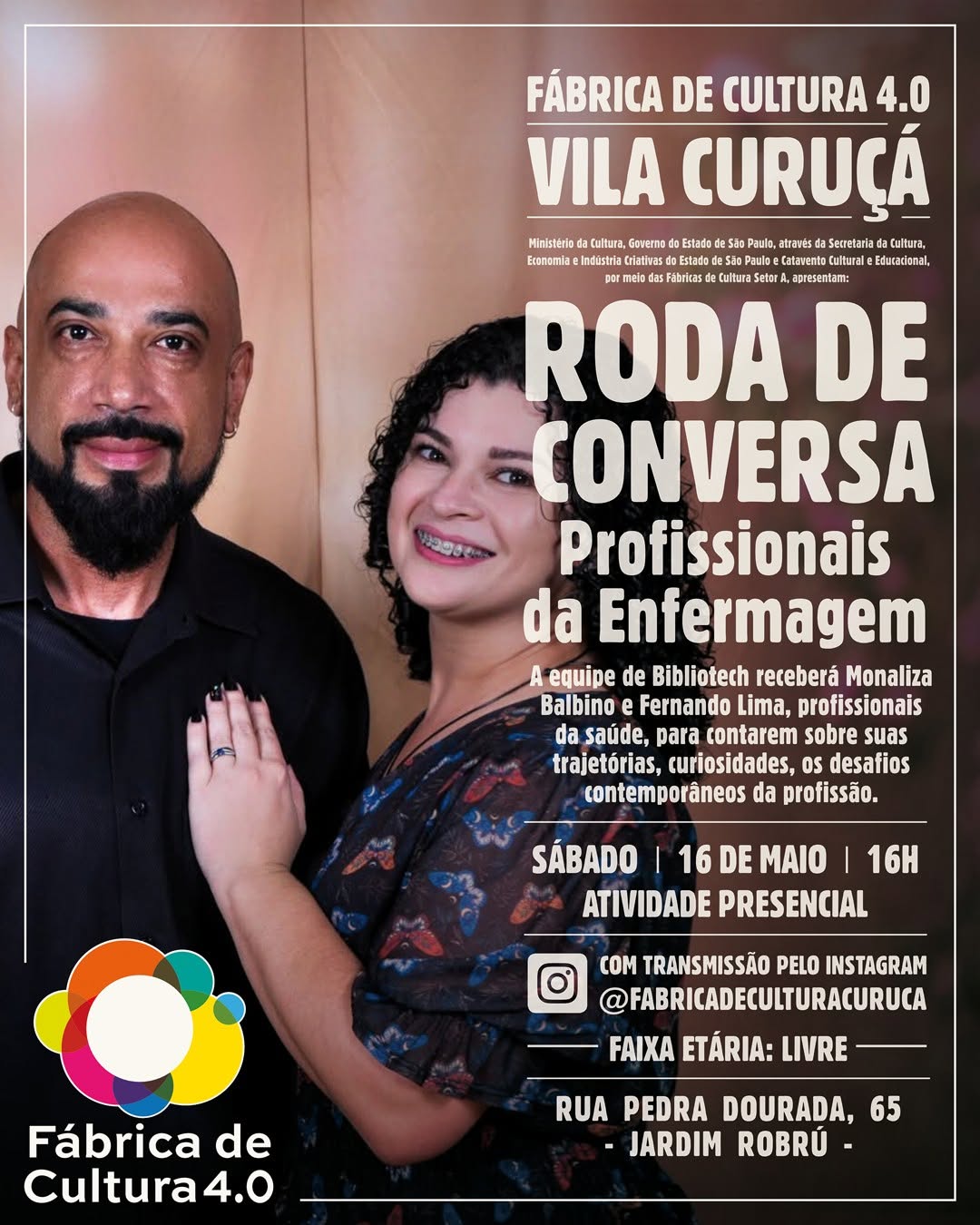 Roda de Conversa com Monaliza Balbino e Fernando Lima — Fabrica de Cultura Vila Curuçá, Vila Curuçá, São Paulo