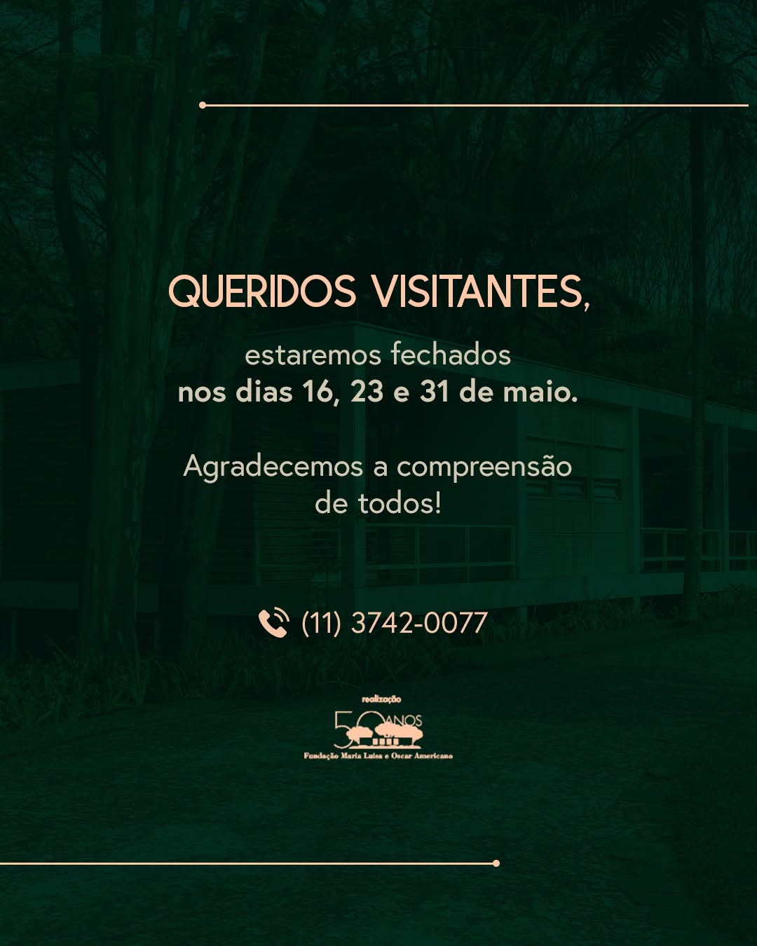 Retomada das Atividades no Parque — Fundação Maria Luisa e Oscar Americano, Morumbi, São Paulo