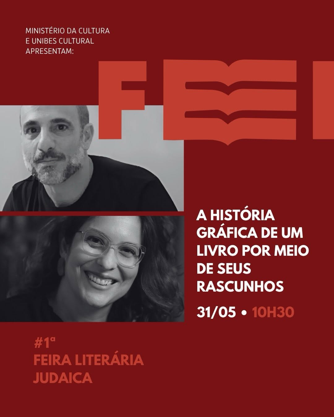 1ª Feira Literária Judaica — Unibes Cultural, Perdizes, São Paulo