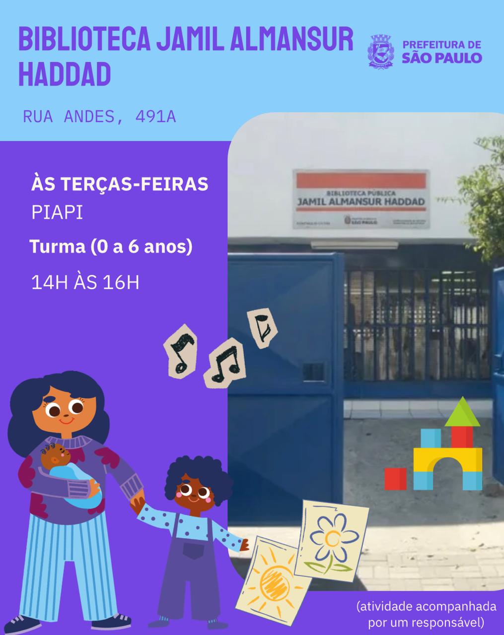 PIAPI — Biblioteca Jamil Haddad, Guaianases, São Paulo